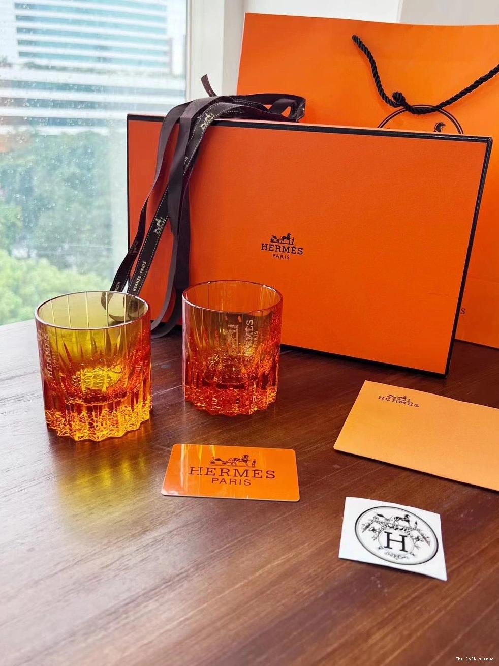 HERMES GLASSWARE CUPS 0820